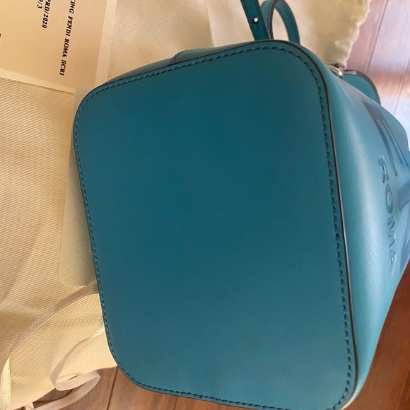 Fendi Mon Trésor blue leather mini bag - Picture 2 of 8